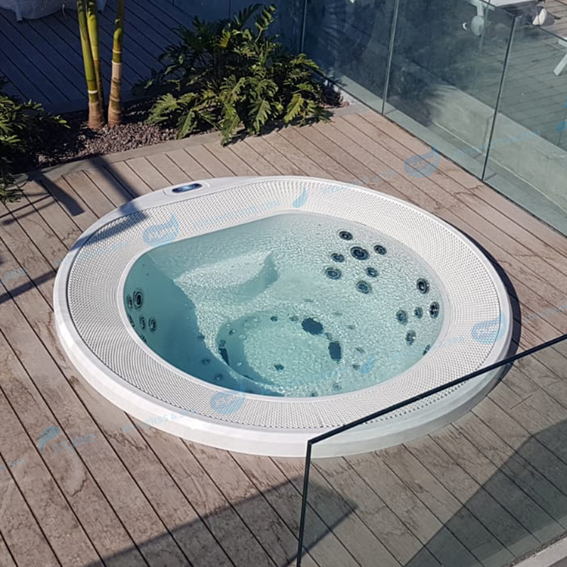 Circular Massage Spa Hot Tub Acrylic Whirlpool Bathtub | JOYEE