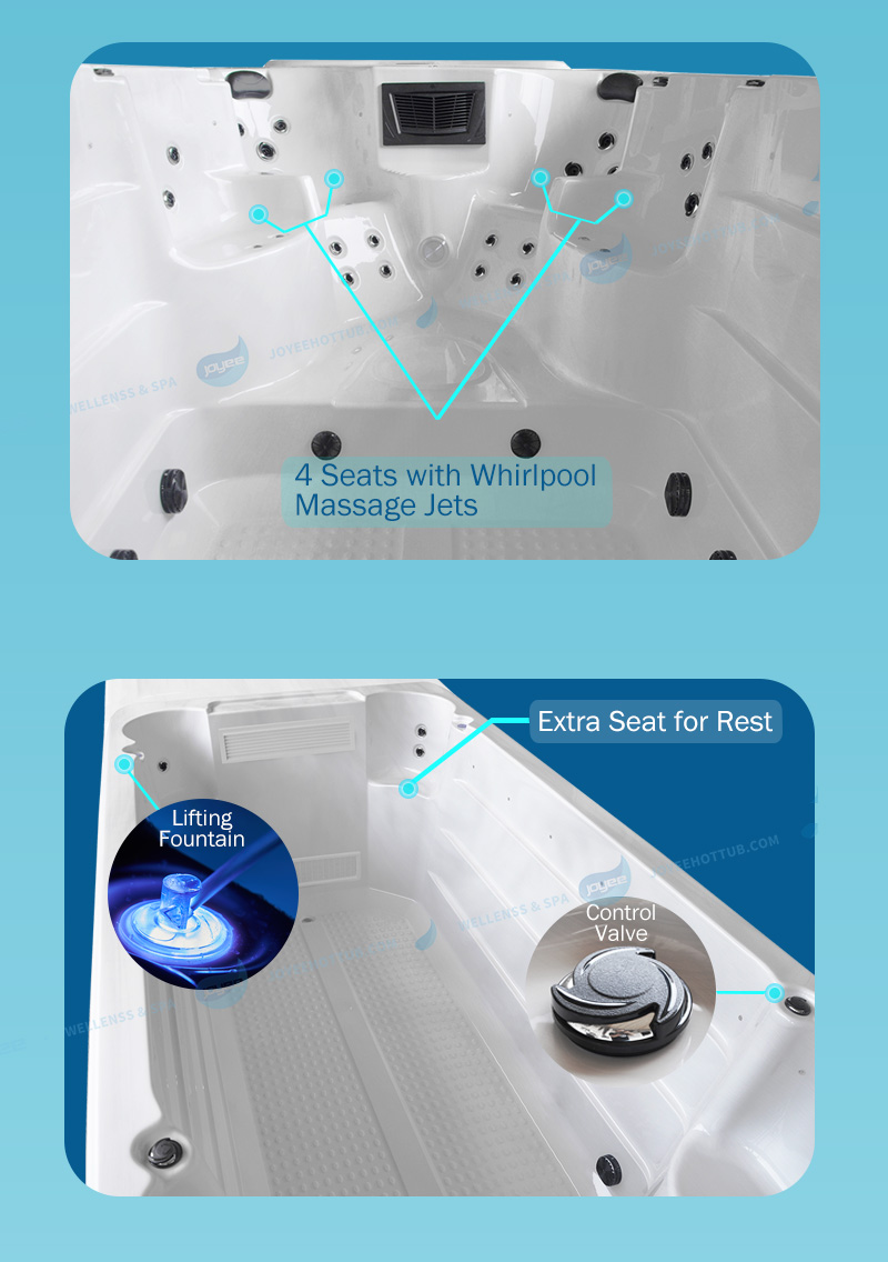 white acrylic pool Nante