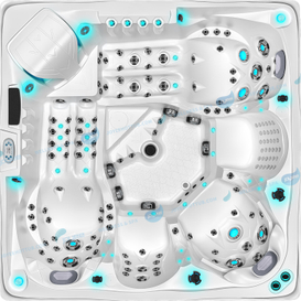  Luxury Hot Tub Spa Outdoor Whirlpool | Hot Tube with Ozone - JOYEE