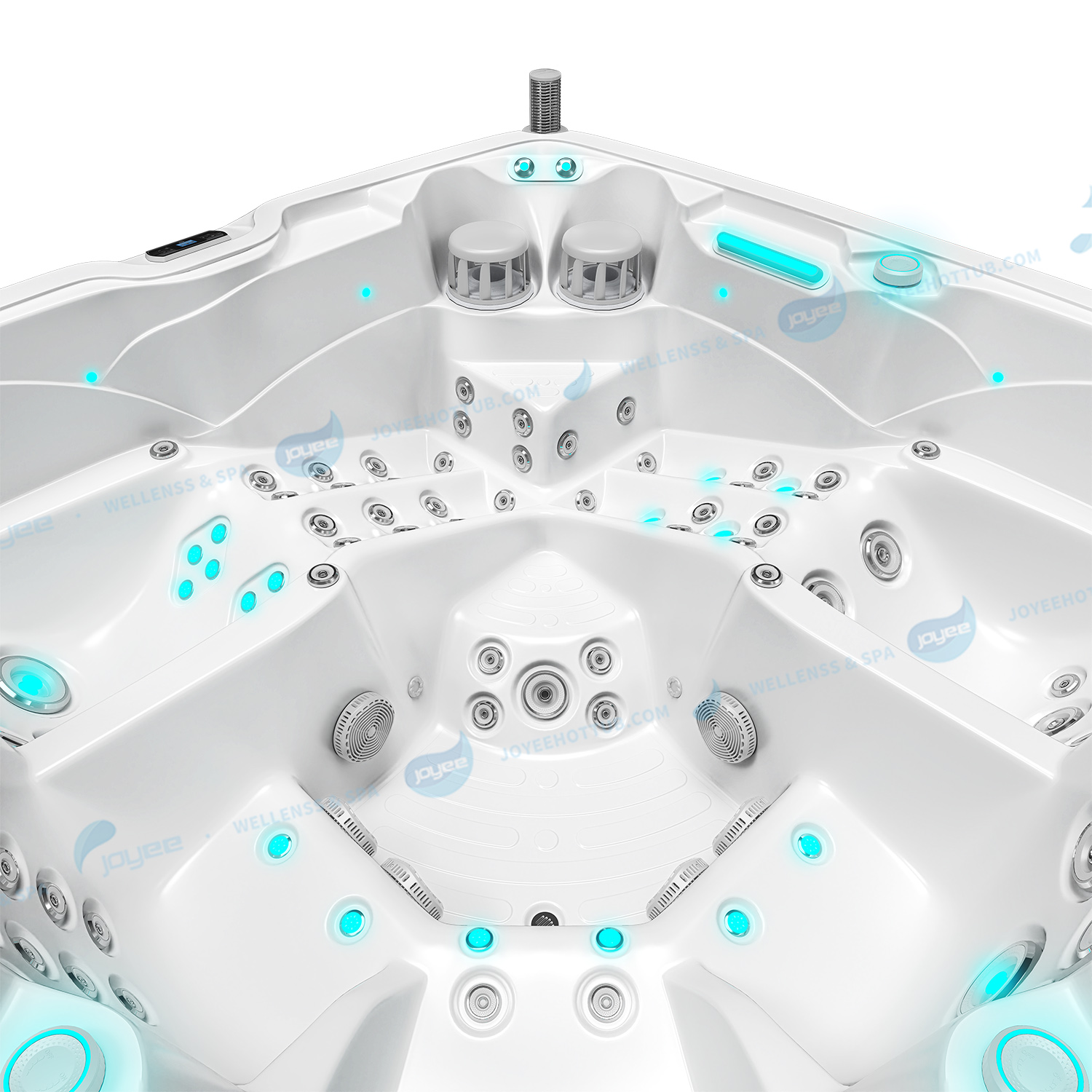 Hot Sale 5 Person Outdoor Hot Tub | Balboa Air Jetted Massage Whirlpool - JOYEE