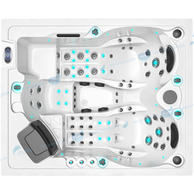 Outdoor Massage Garden Hot Tub Spa | Hydrorelax Acrylic Massage Hot Tub - JOYEE