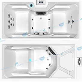Acrylic Cold Plunge Tub | Outdoor Ice Bath Tub Recovery Plunge Tub - JOYEE