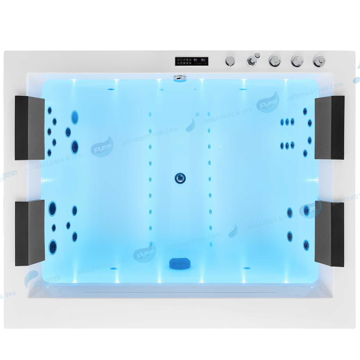 Elegant spa with massage jets