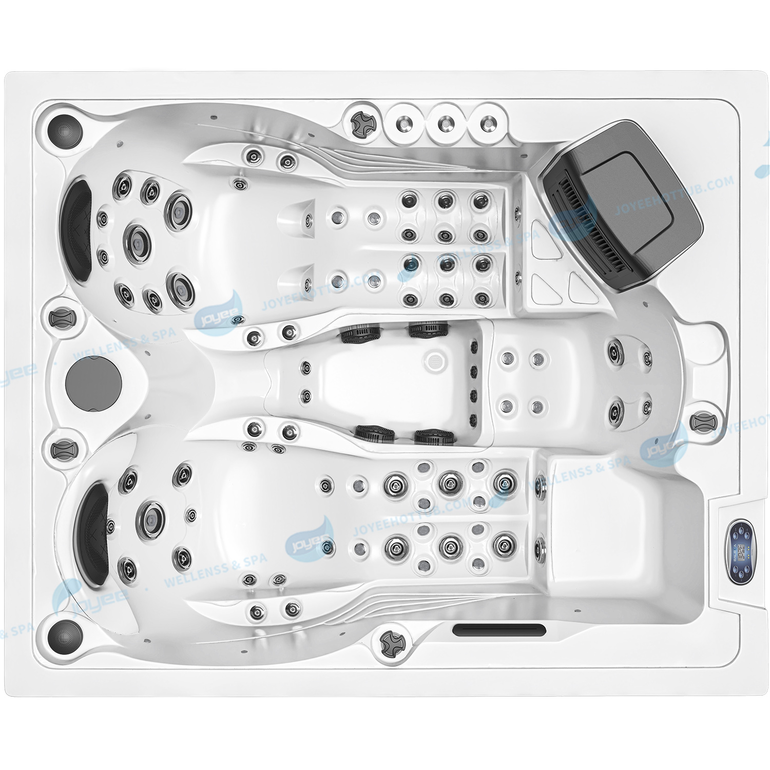 Outdoor Massage Garden Hot Tub Spa | Hydrorelax Acrylic Massage Hot Tub - JOYEE
