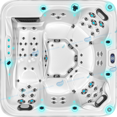 6 Person Whirlpool Acrylic Balboa Tub | Outdoor Spa Hot Tub - JOYEE