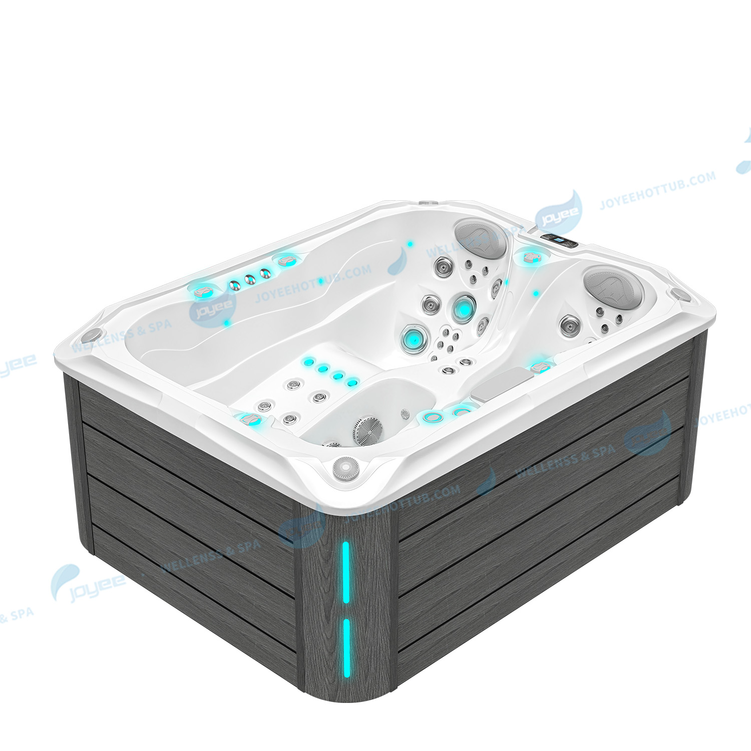 Outdoor Spa Tubs China OEM Jacuzzier | Hotel Whirlpool 3 People Hot Tub- JOYEE