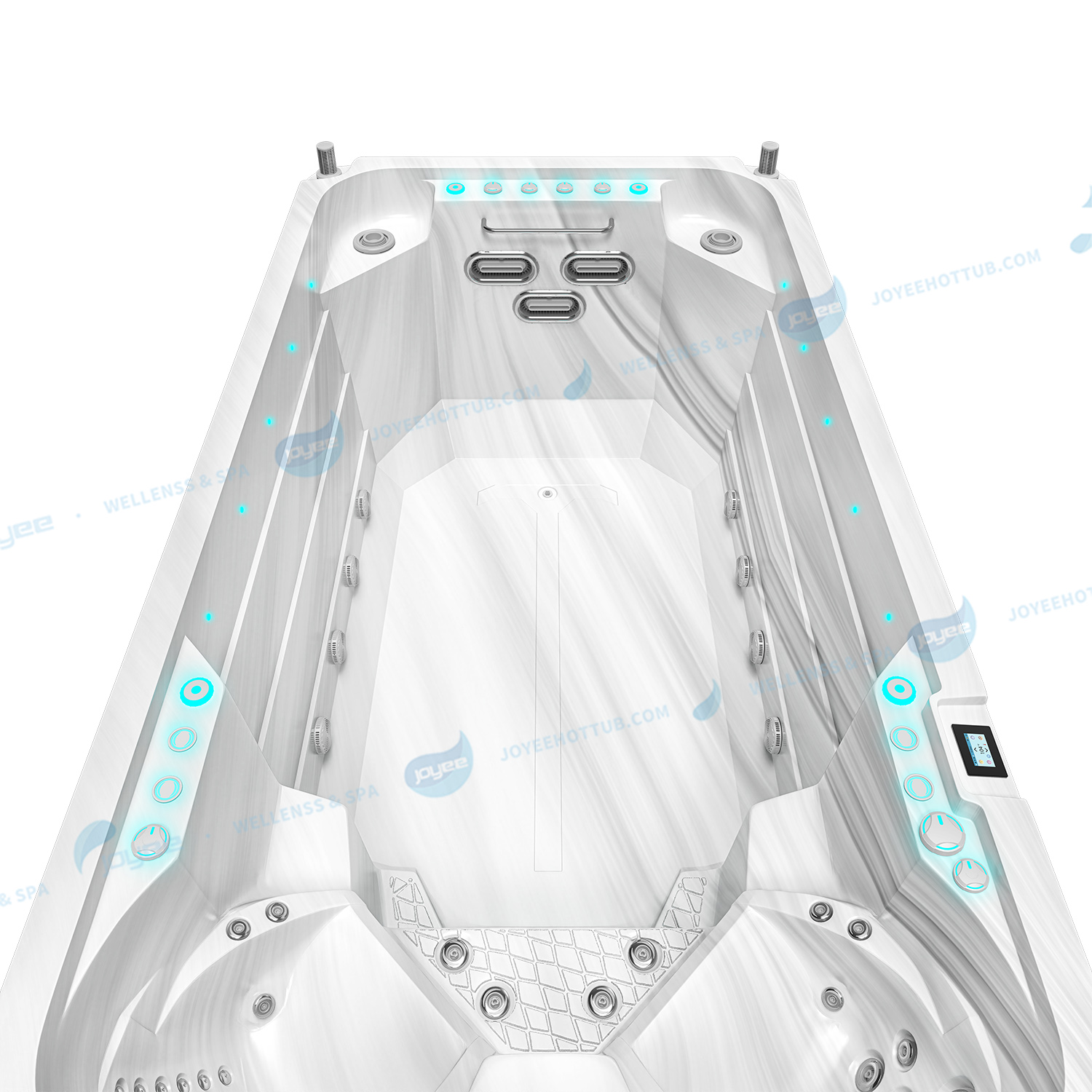 Acrylic Outdoor China Swim Spa | 6 People Large Swimming Pools Spa - JOYEE