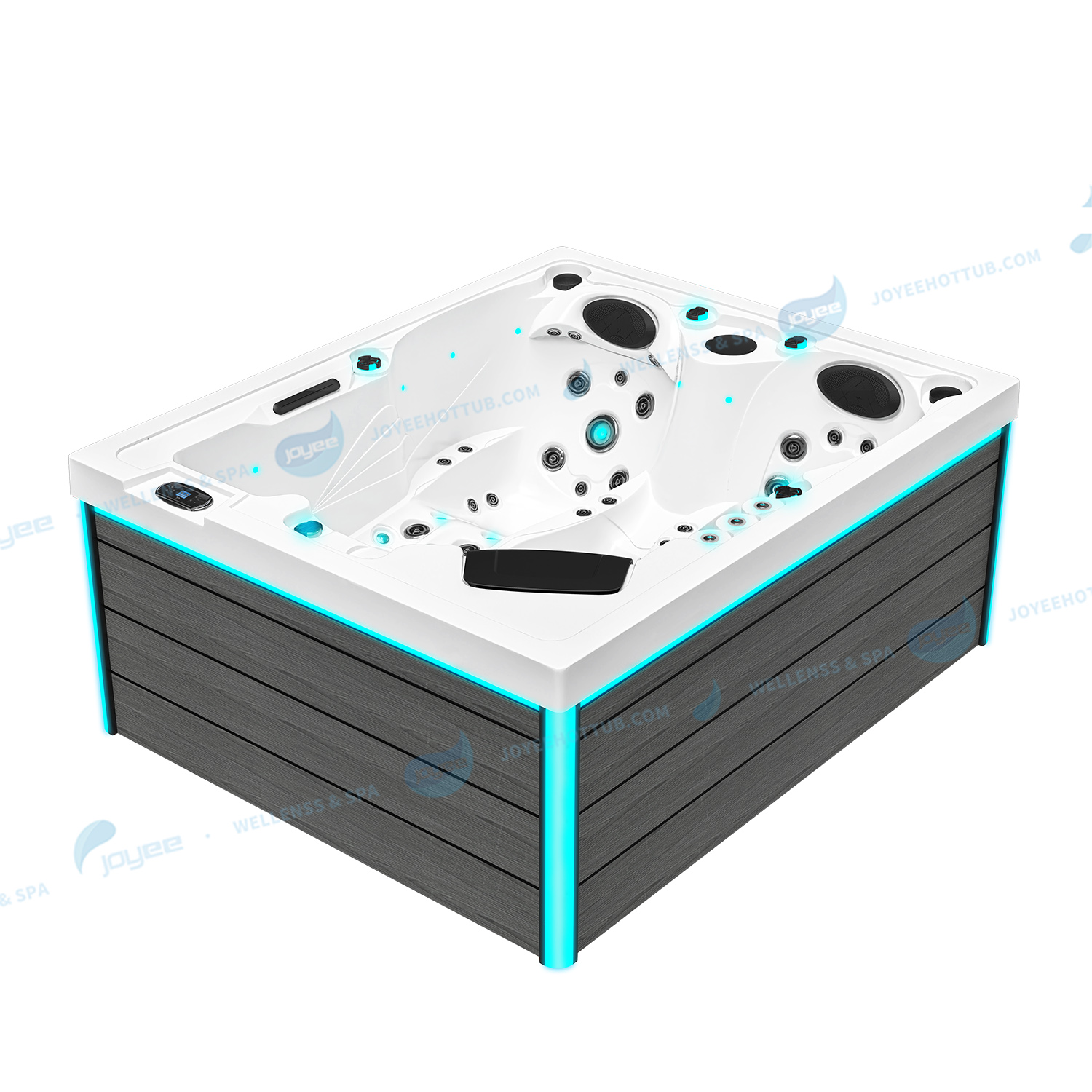 Outdoor Massage Garden Hot Tub Spa | Hydrorelax Acrylic Massage Hot Tub - JOYEE
