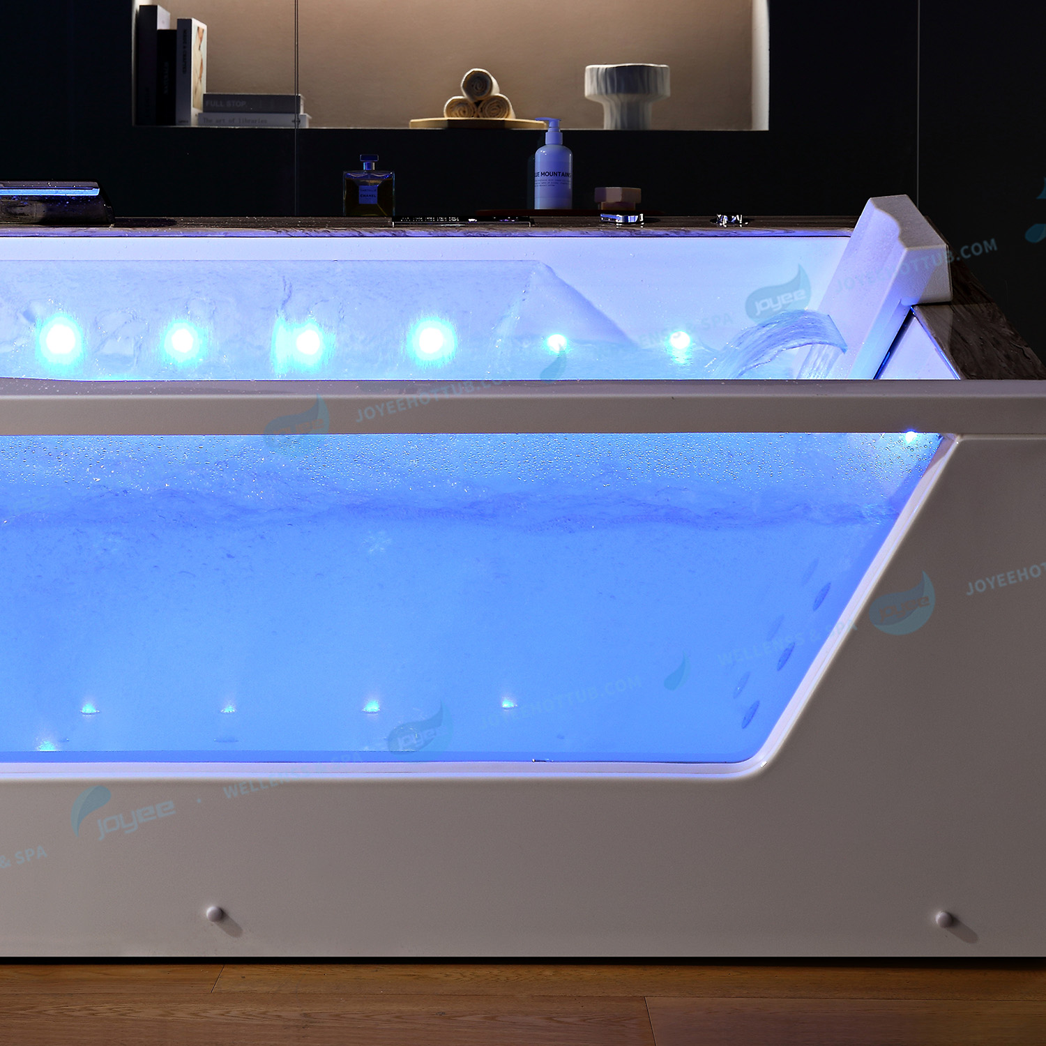 bathtub with glass