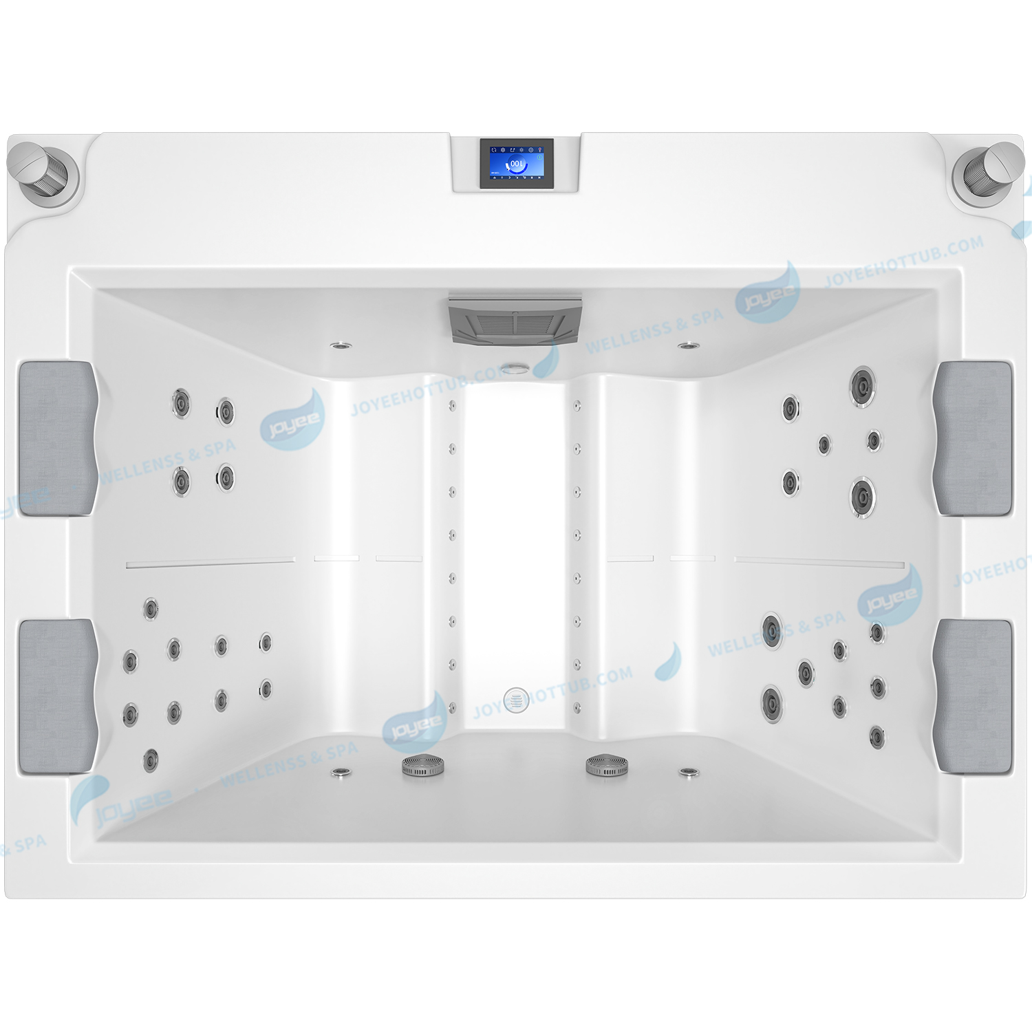 Outdoor 4 Persons Hottub | Whirlpool Massage Hot Tub Balboa Spa - JOYEE