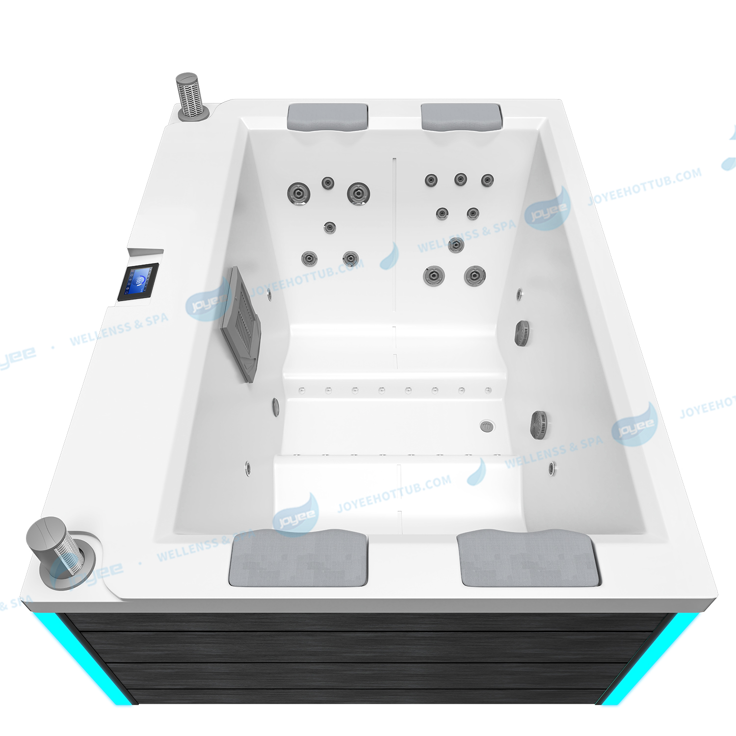 Outdoor 4 Persons Hottub | Whirlpool Massage Hot Tub Balboa Spa - JOYEE