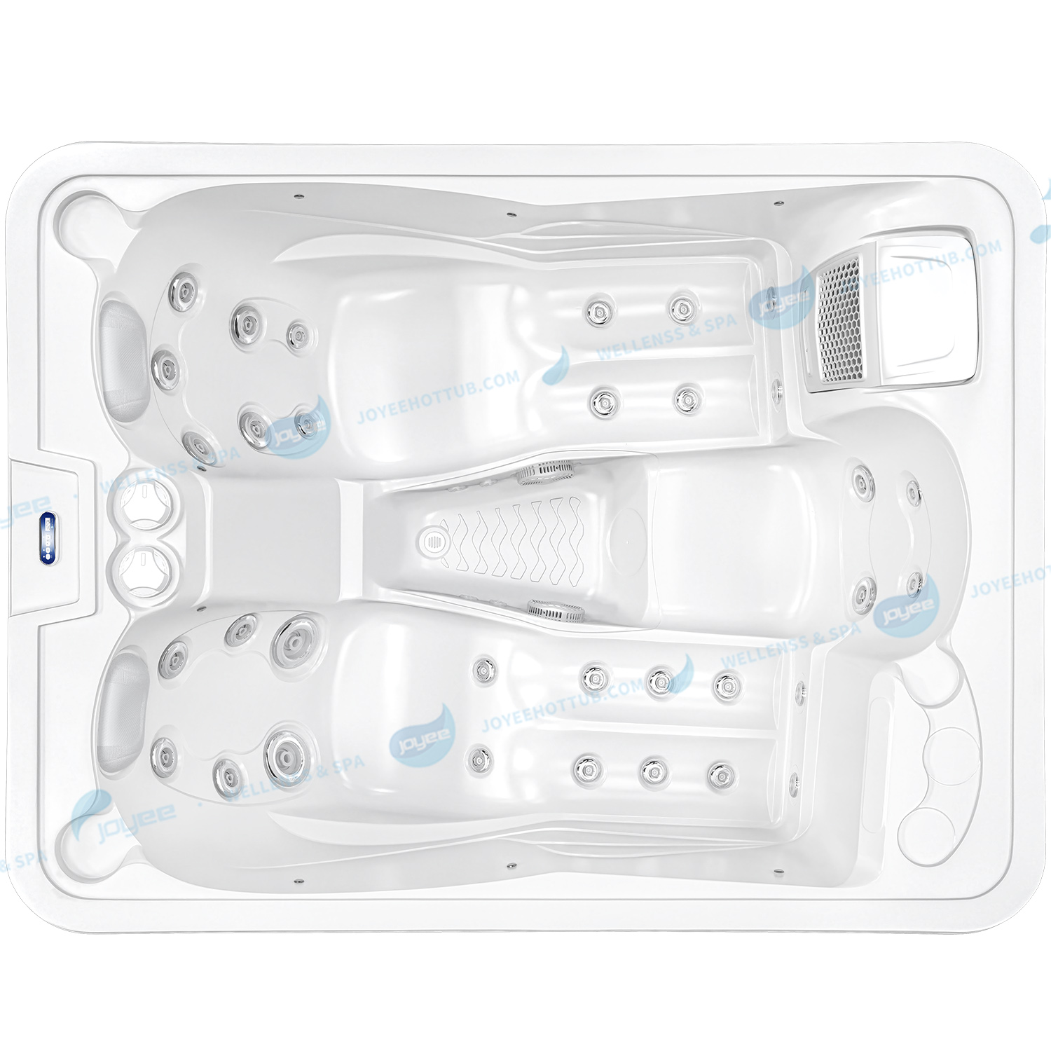 Spa Outdoor Hot Tub | Family 3 Person Hot Tub Massage Spa - JOYEE