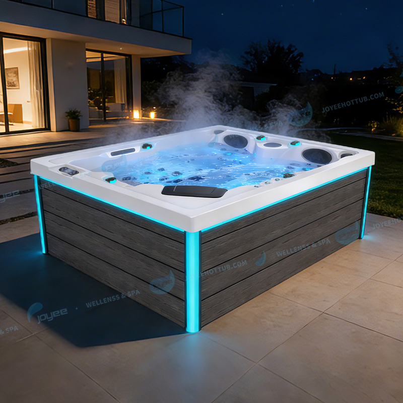 Outdoor Massage Garden Hot Tub Spa | Hydrorelax Acrylic Massage Hot Tub - JOYEE