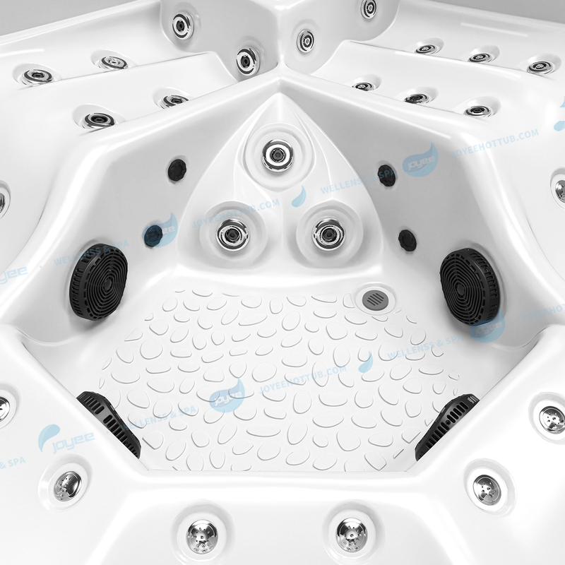 Hydrorelax 5 Person Spa Pool Tub | Acrylic Outdoor Massage Hot Tub - JOYEE