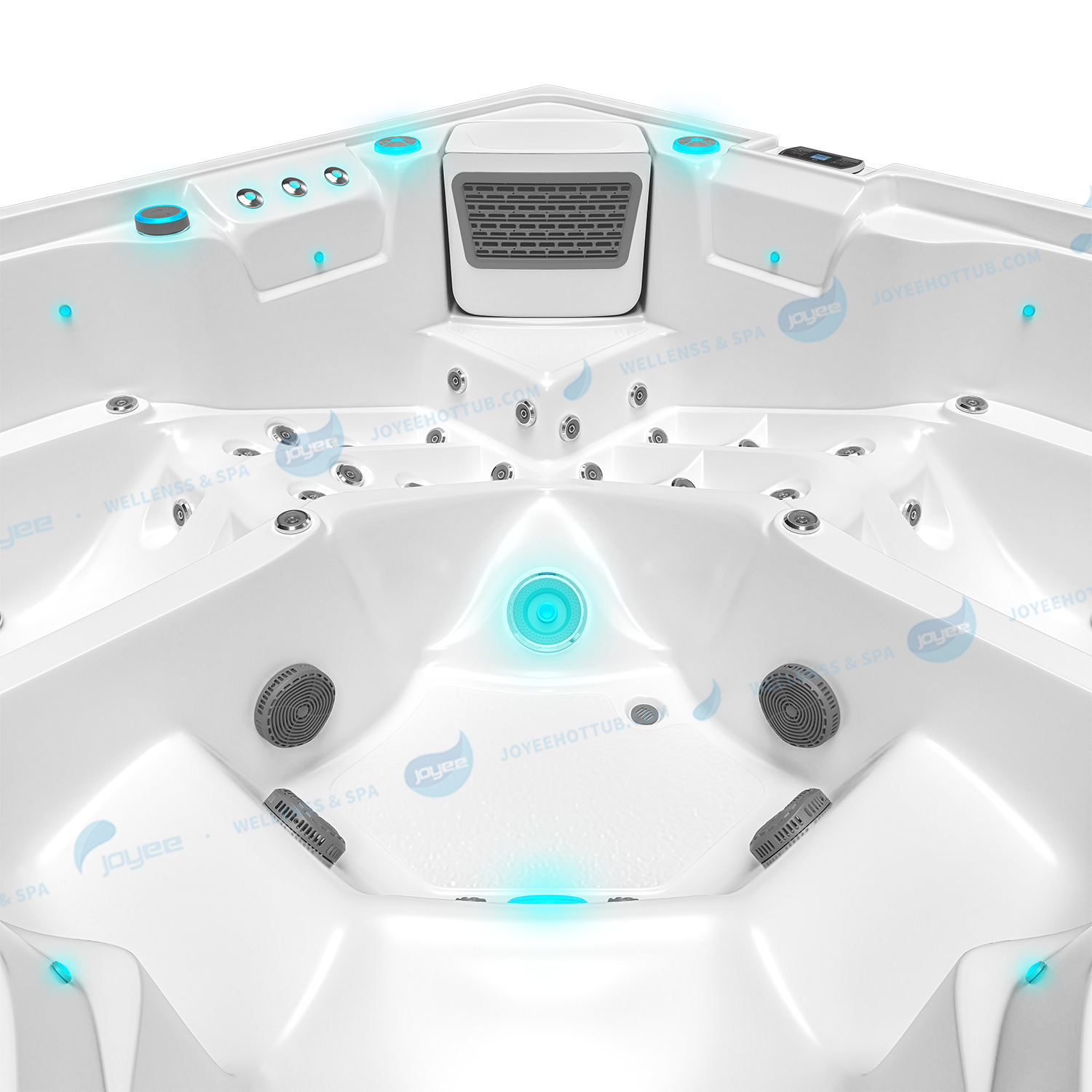 garden spa with jets