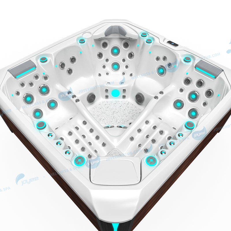 LED Hydro Massage Outdoor Spa Tubs | Whirlpool Balboa Hot Tub - JOYEE