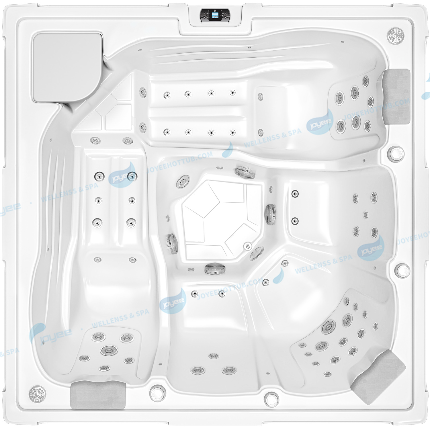 Chinese 5 Persons Hot Tub Hydro Garden Spa | Ariestech Jacuzzis Massage Tubs- JOYEE