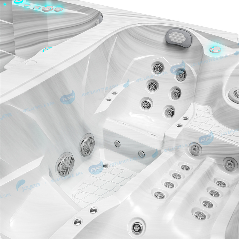 Acrylic Outdoor China Swim Spa | 6 People Large Swimming Pools Spa - JOYEE