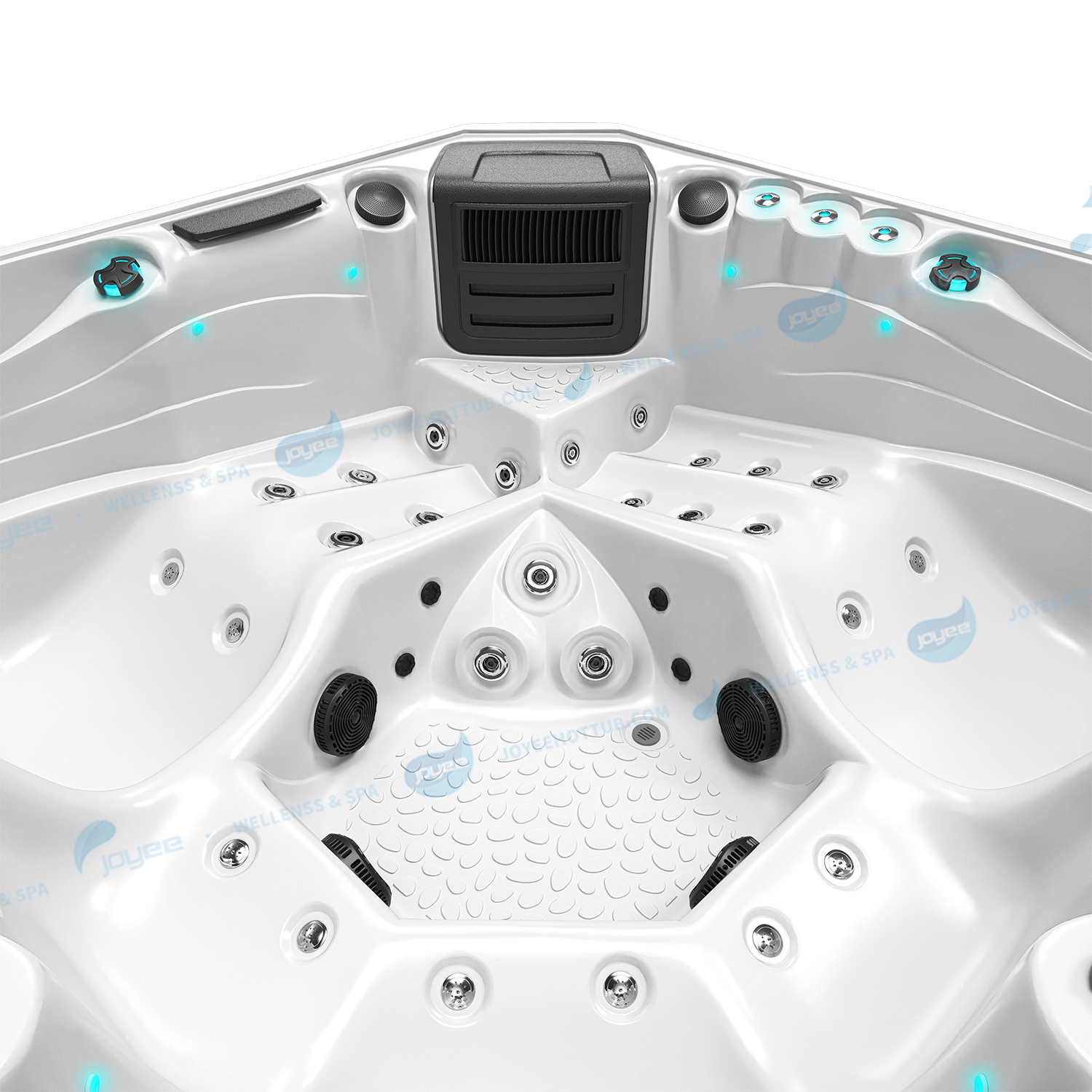 jacuzzi with 3 led fountain