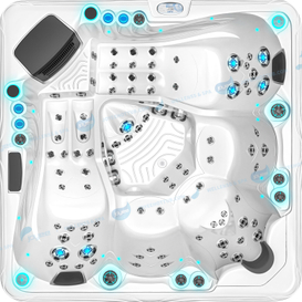 Hydro Massage Spa Tub | Acrylic Outdoor Spa Hot Tub with LED Light - JOYEE