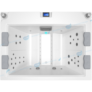 Outdoor 4 Persons Hottub | Whirlpool Massage Hot Tub Balboa Spa - JOYEE