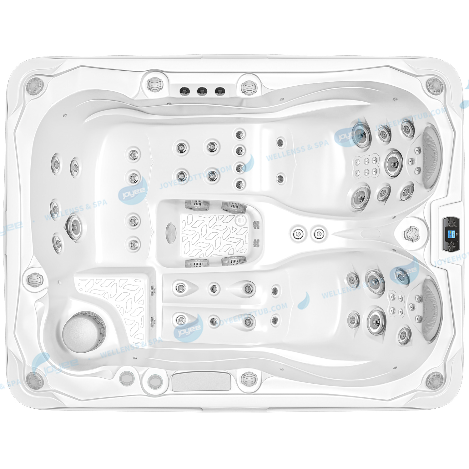 Outdoor Spa Tubs China OEM Jacuzzier | Hotel Whirlpool 3 People Hot Tub- JOYEE
