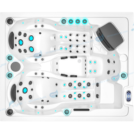 Outdoor Massage Garden Hot Tub Spa | Hydrorelax Acrylic Massage Hot Tub - JOYEE