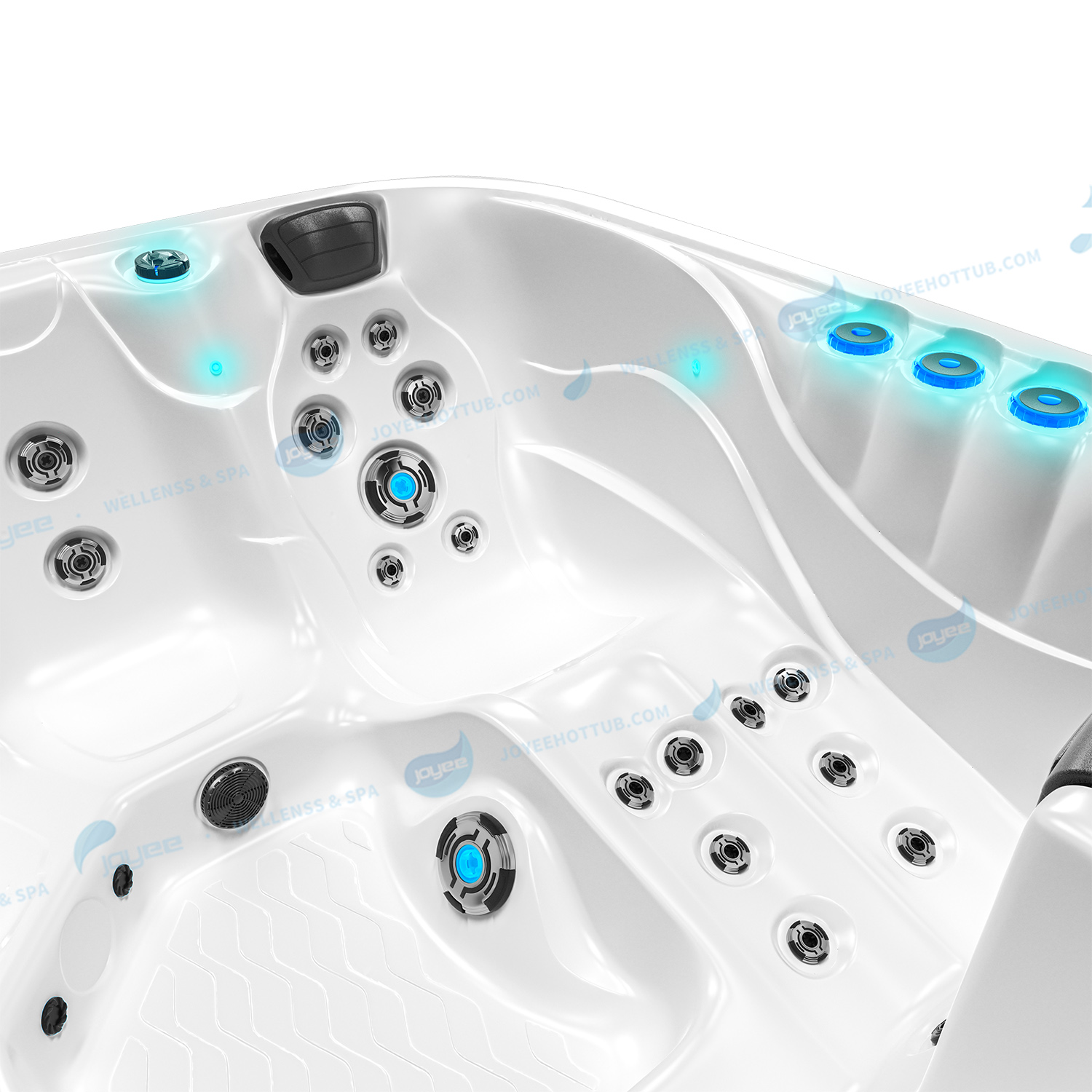 Jacuzzi with led fountains
