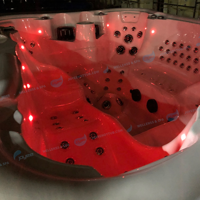 8 People Deluxe Soak Outdoor Tub | Stainless Steel Hot Tub - JOYEE