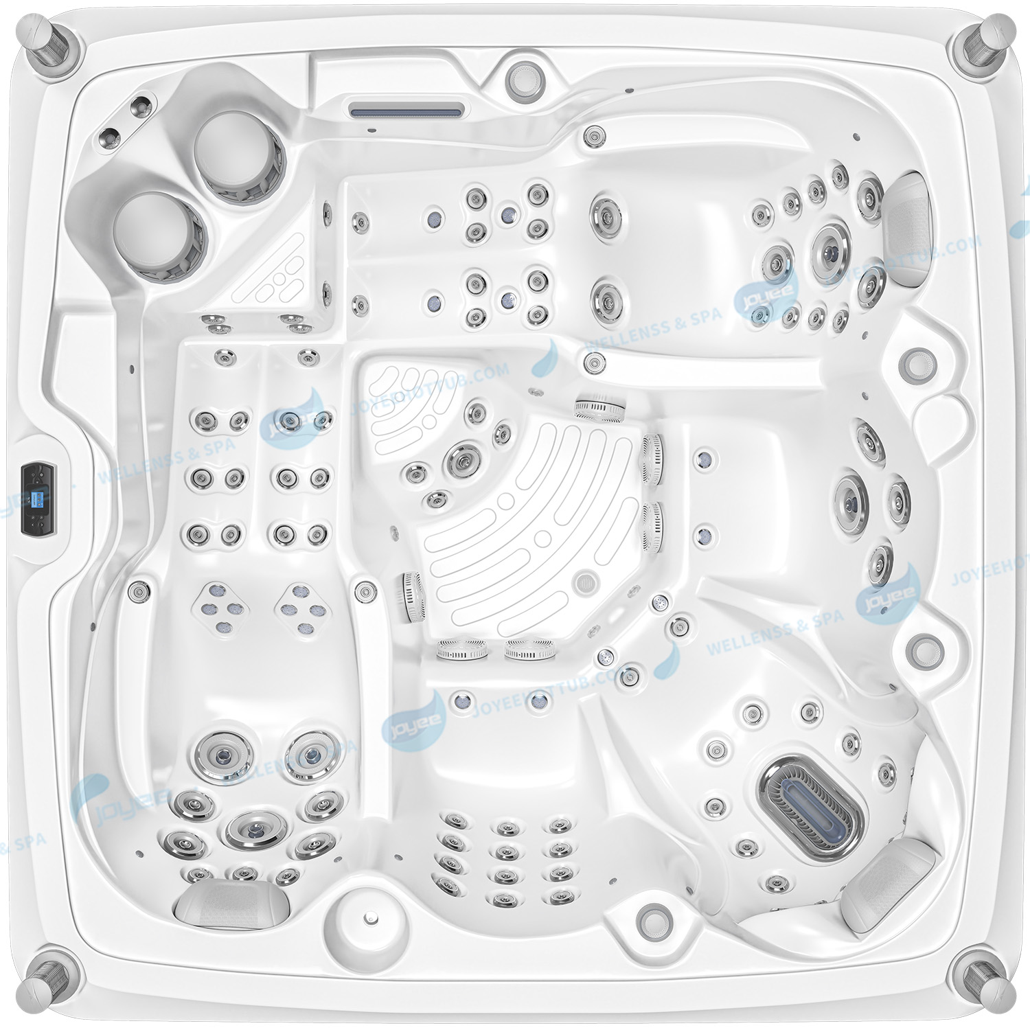 Hot Sale 5 Person Outdoor Hot Tub | Balboa Air Jetted Massage Whirlpool - JOYEE