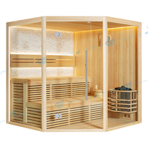 Luxury Traditional 3 Persons Commercial Salt Dry Sauna | JOYEE