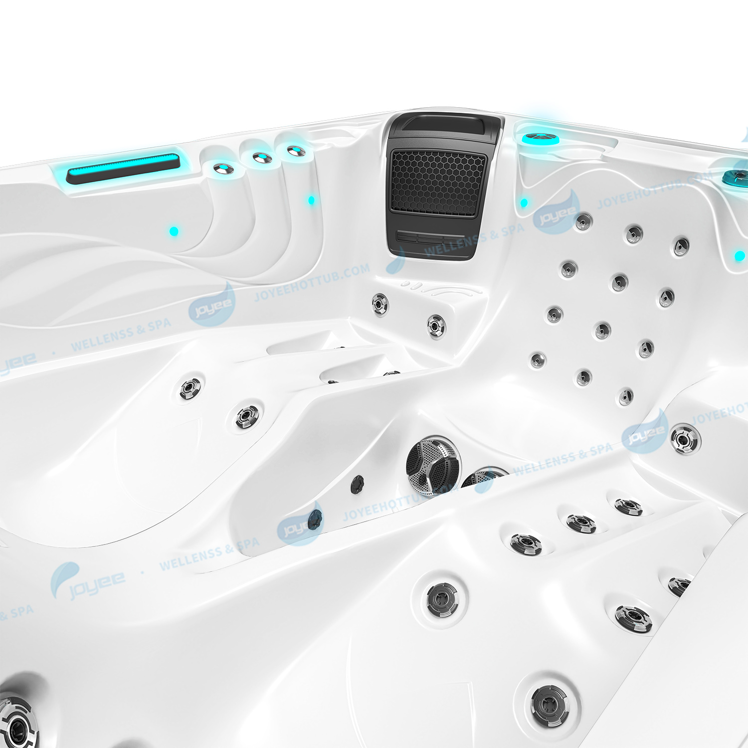 Outdoor Hot Tub 3 Person OEM Spa | Gecko Hotel Jacuzzis Tubs Manufacturer- JOYEE