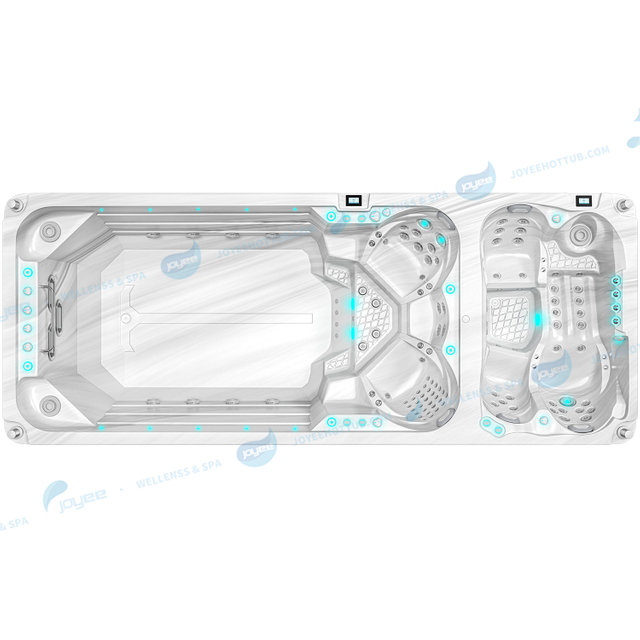 Acrylic Outdoor China Swim Spa | 6 People Large Swimming Pools Spa - JOYEE