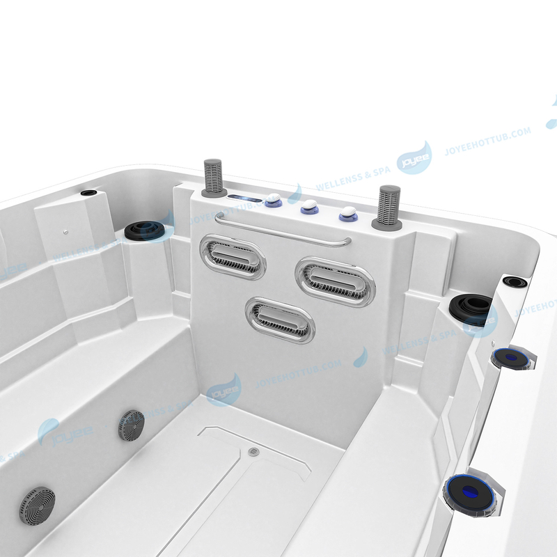 Swim Spa Fiberglass Swimming Pool | Large Outdoor Spa Pool Hot Tub Combo - JOYEE