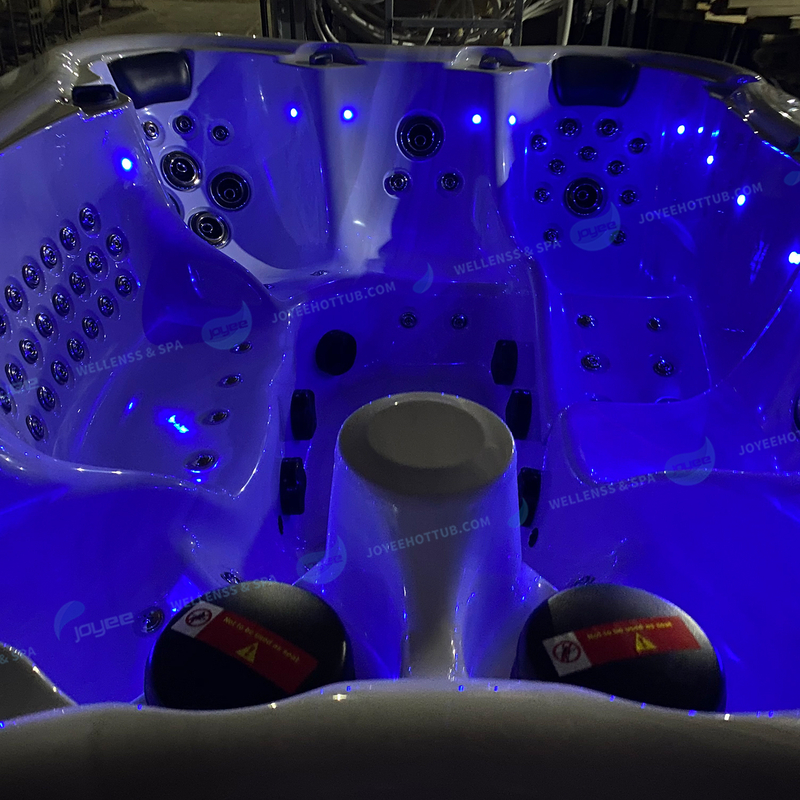 8 People Deluxe Soak Outdoor Tub | Stainless Steel Hot Tub - JOYEE