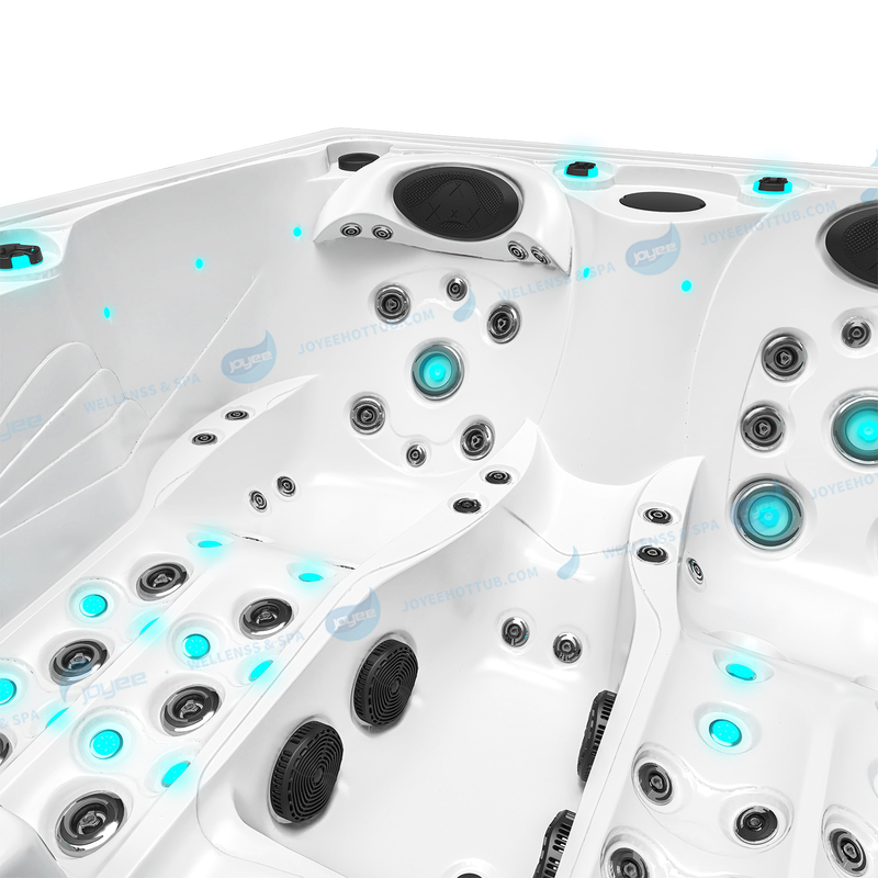 Outdoor Massage Garden Hot Tub Spa | Hydrorelax Acrylic Massage Hot Tub - JOYEE