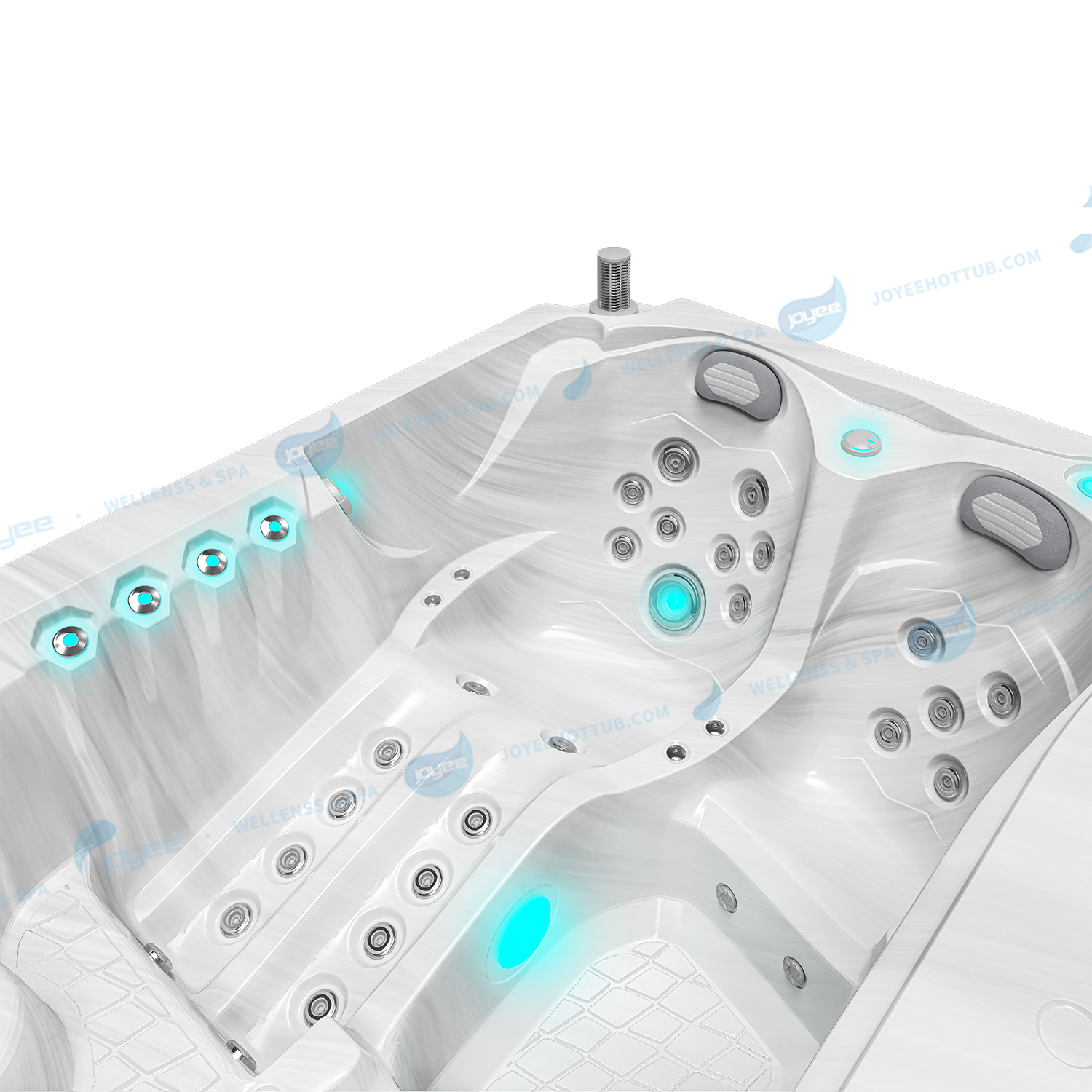 Acrylic Outdoor China Swim Spa | 6 People Large Swimming Pools Spa - JOYEE