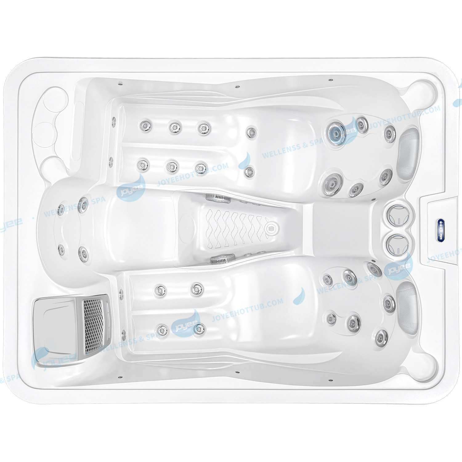 Spa Outdoor Hot Tub | Family 3 Person Hot Tub Massage Spa - JOYEE