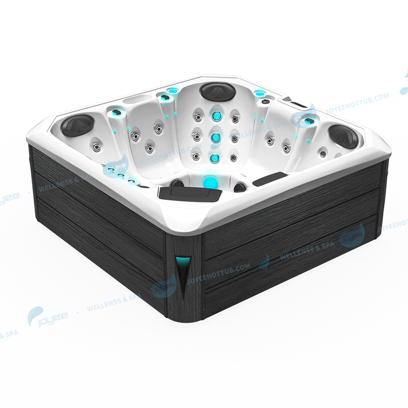 Hydrorelax 5 Person Spa Pool Tub | Acrylic Outdoor Massage Hot Tub - JOYEE