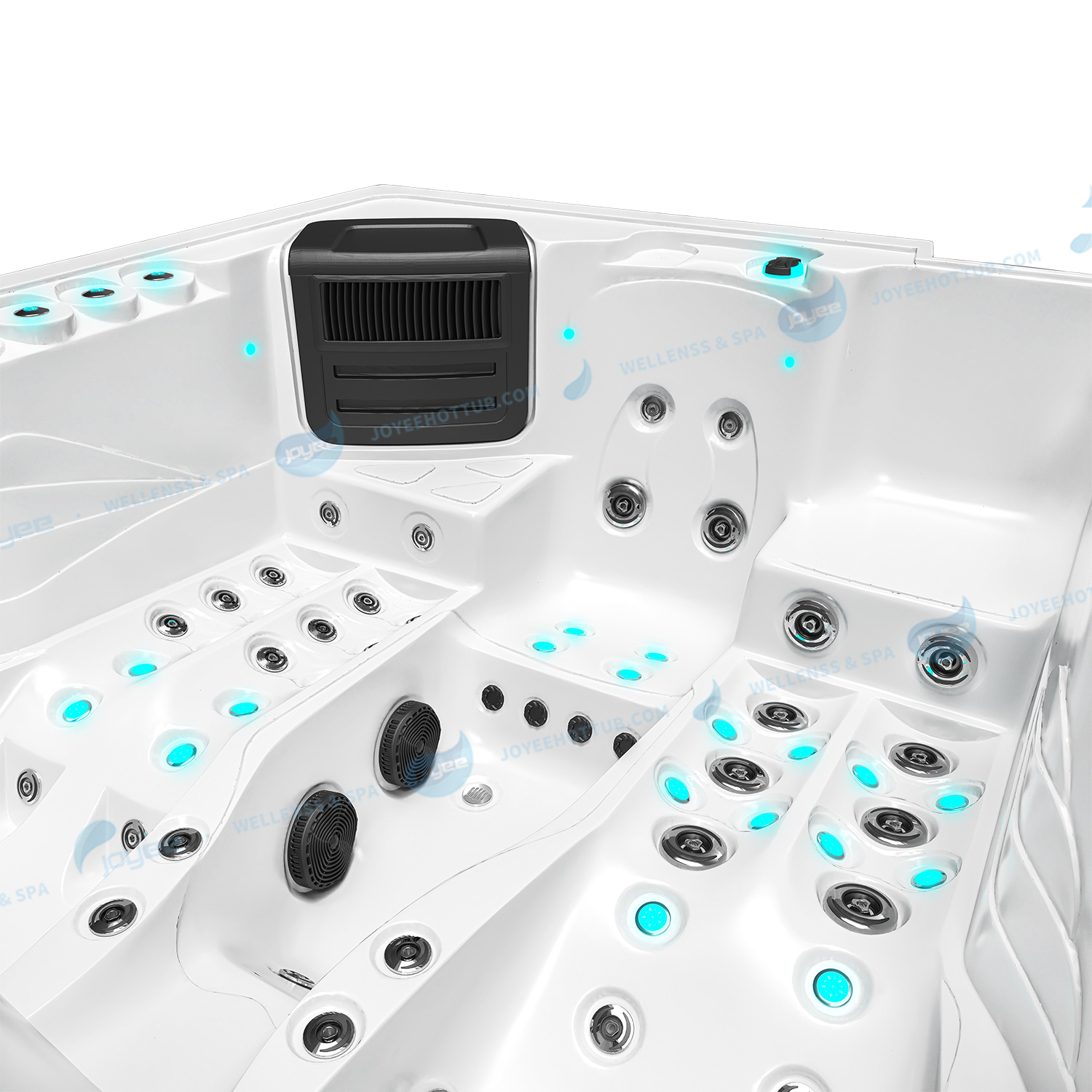 Outdoor Massage Garden Hot Tub Spa | Hydrorelax Acrylic Massage Hot Tub - JOYEE