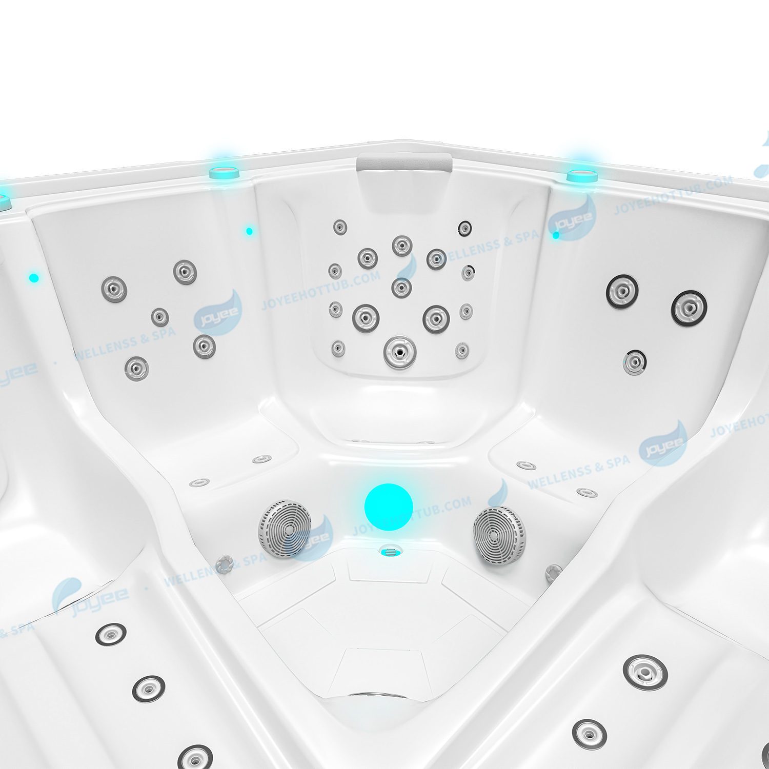 Chinese 5 Persons Hot Tub Hydro Garden Spa | Ariestech Jacuzzis Massage Tubs- JOYEE