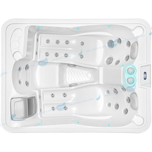 Spa Outdoor Hot Tub | Family 3 Person Hot Tub Massage Spa - JOYEE