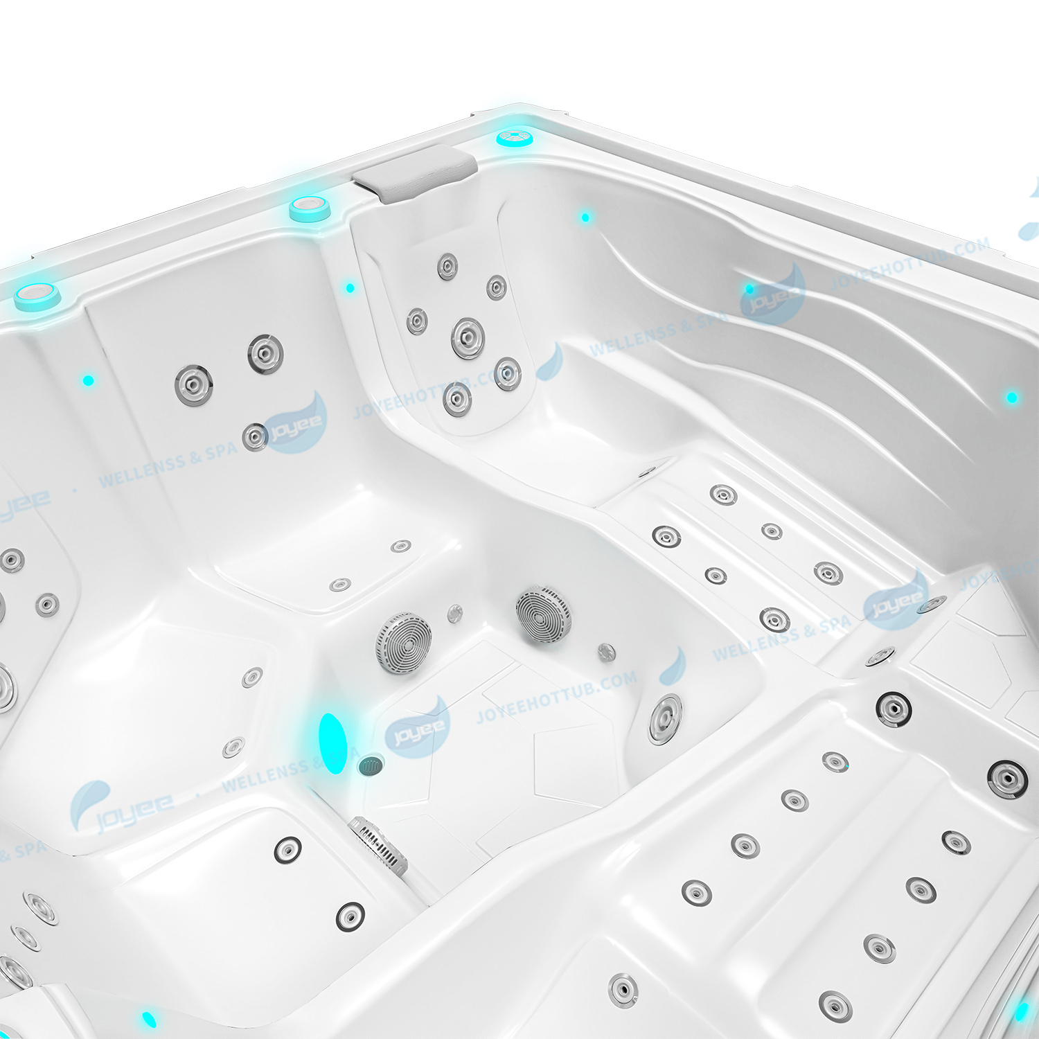 Chinese 5 Persons Hot Tub Hydro Garden Spa | Ariestech Jacuzzis Massage Tubs- JOYEE