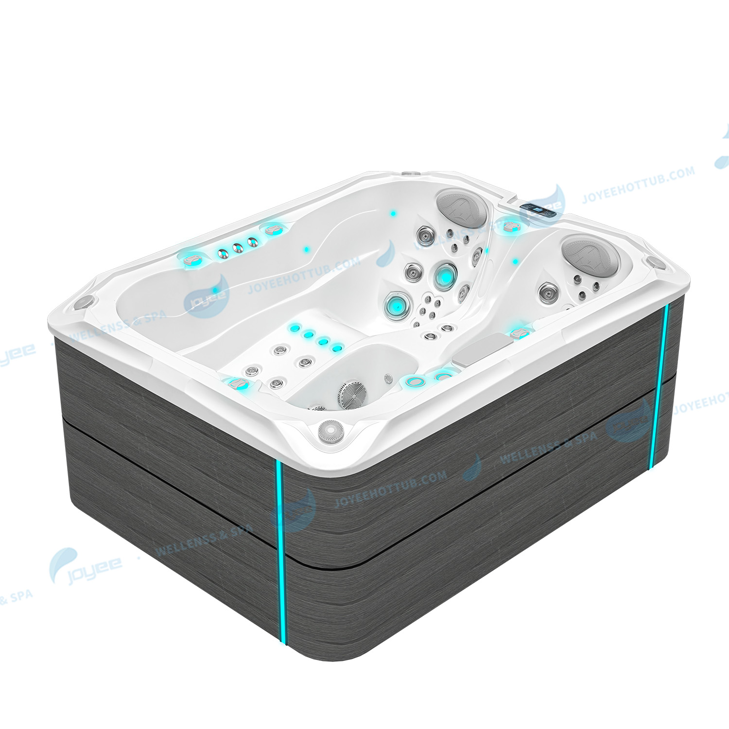 Outdoor Spa Tubs China OEM Jacuzzier | Hotel Whirlpool 3 People Hot Tub- JOYEE