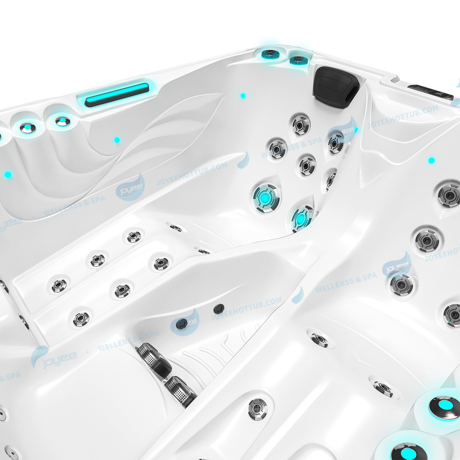 Outdoor Hot Tub 3 Person OEM Spa | Gecko Hotel Jacuzzis Tubs Manufacturer- JOYEE