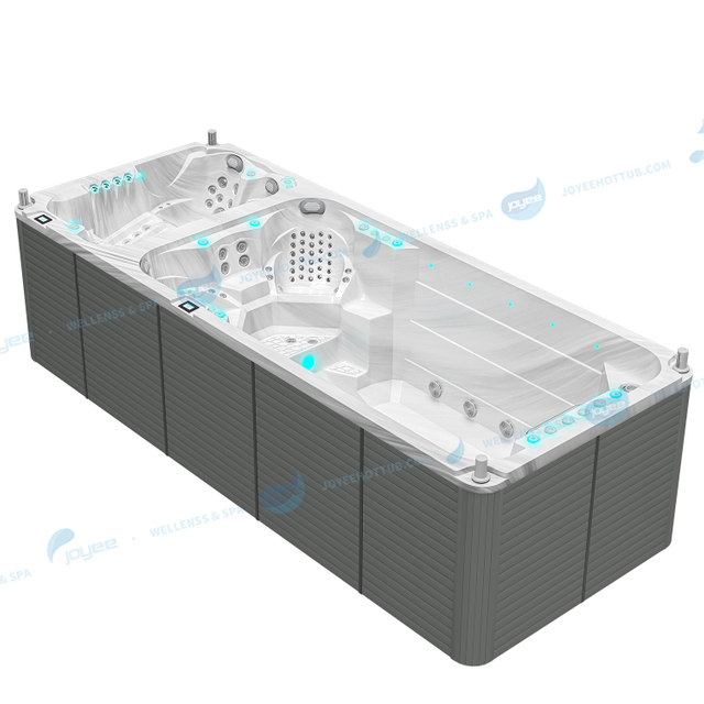 Acrylic Outdoor China Swim Spa | 6 People Large Swimming Pools Spa - JOYEE