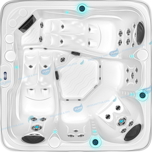 Outdoor Hot Tub Spa Family Spa | Hydro Massage Hot Tub Whirlpool - JOYEE