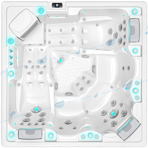 Outdoor Spa with Balboa System | Hot Tub Whirlpool with Massage Jets - JOYEE