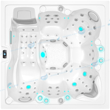 Wholesale Hot Tub Gecko OEM Tube Factory l 6 People Spa Luxury Whirlpool - JOYEE