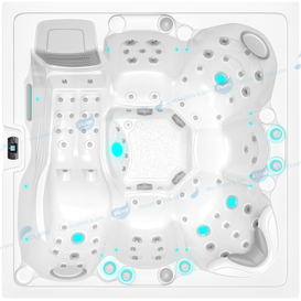 Wholesale Hot Tub Gecko OEM Tube Factory l 6 People Spa Luxury Whirlpool - JOYEE